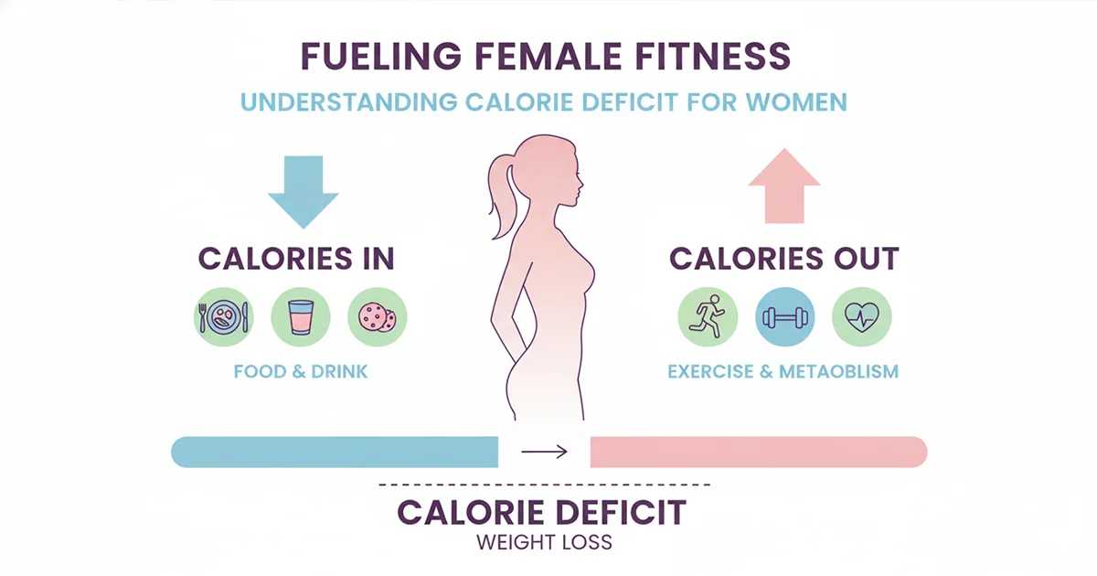 Calorie-deficit-explained-for-women-infographic