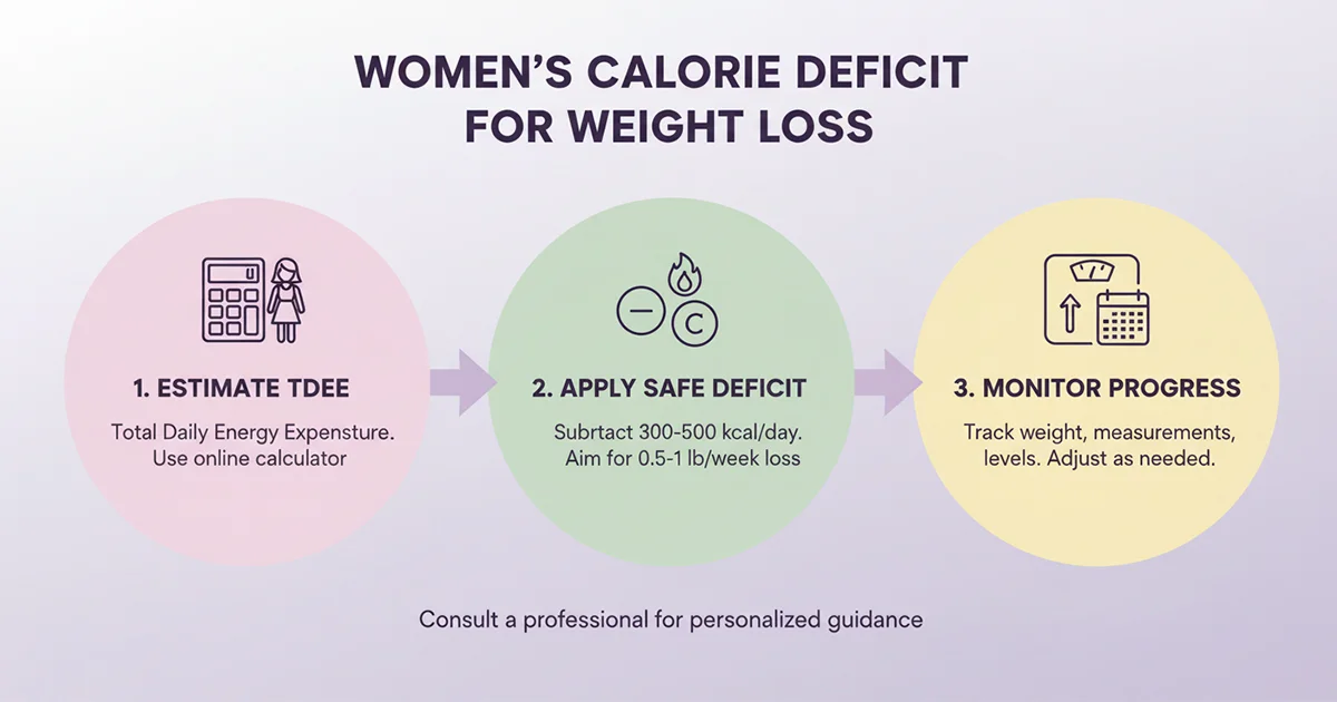 Calorie calculation flowchart infographic