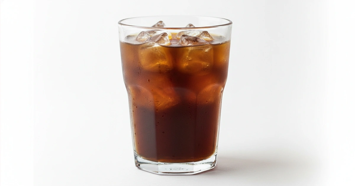 low calorie Starbucks cold brew iced coffee unsweetened clear cup